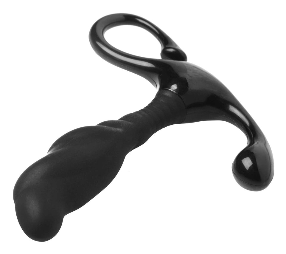 Trinity Vibes Silicone Wavy Prostate Exerciser Black (Ad481)
