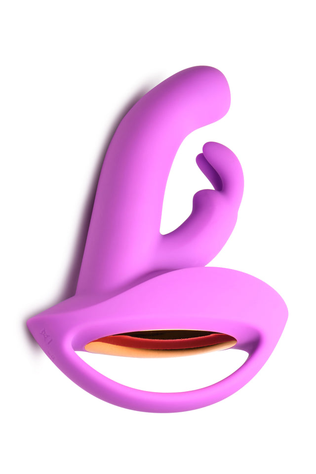 10X Come Hither Rocket Silicone Vibrator - Purple