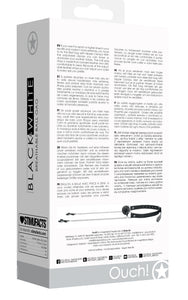Ouch! B&W Breathable Ball Gag W/Nip Clam