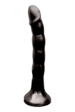 Skinny Me Dildo W/Harness  7In Bk
