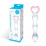 8 Inch Sweetheart Glass Dildo - Pinkclear