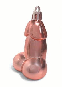 Glitterati Penis Party Ornaments 8 Pcs  Rose Gold