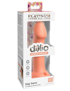 Pipedream Prorducts - Dillio Platinum Collection - Big Hero 6&quot; Platinum Cured Silicone Dildo - Peach