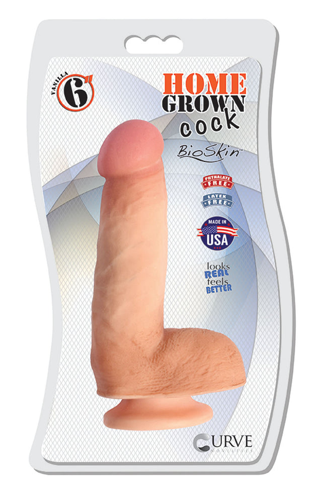 6 Inch Home Grown Cock - Vanilla