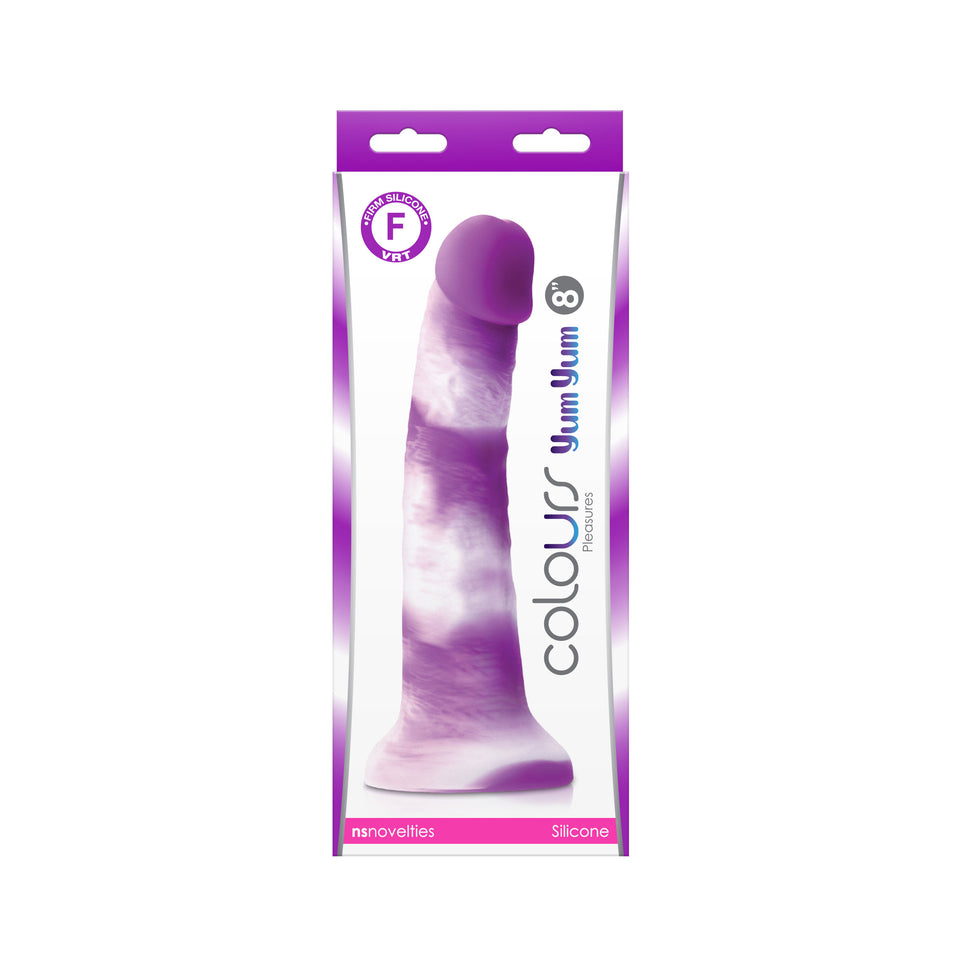 Colours Pleasures Yum Yum 8In Dildo Purple