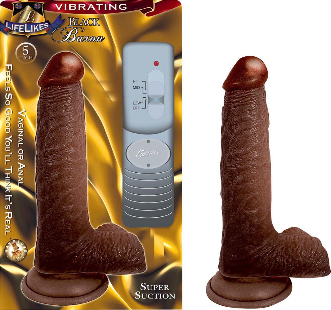Lifelike Vibrating Black Baron 5