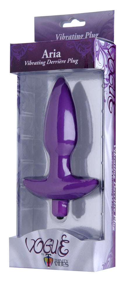 Trinity Vibes Vibrating Silicone Anal Plug, Medium
