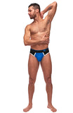 Retro Sport Panel Thong - L Xl - Black Blue