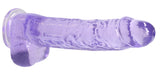 Realrock Jelly Dildo With Balls 9&quot; Purpl