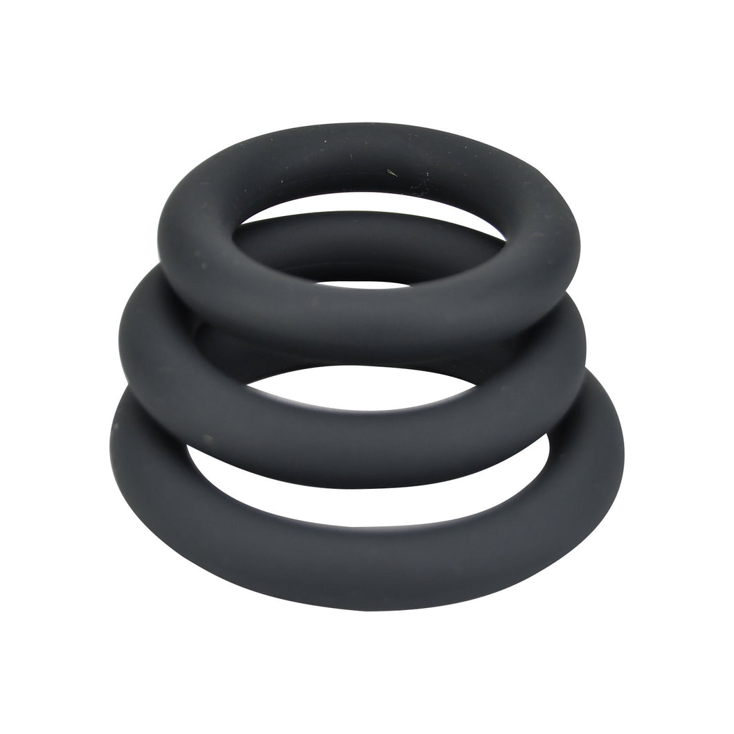 Silicone Cock Rings 3-pack